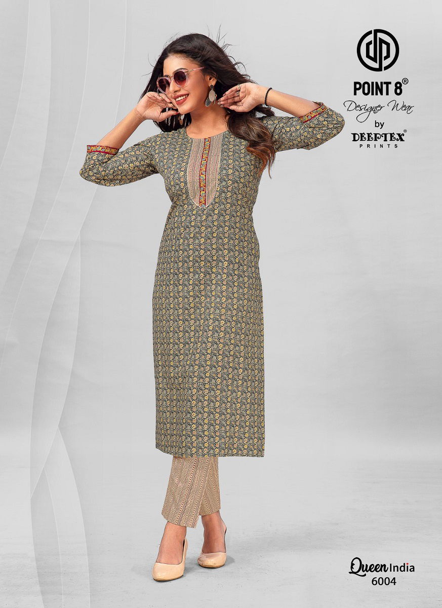 Deeptex Queen India Vol 6 Cotton Kurti With Bottom Catalog